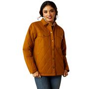 Veste imperméable équitation femme Ariat Grizzly Quilted Barn Marron L