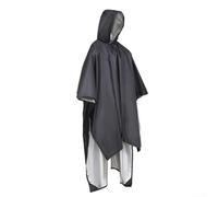 Veste imperméable facilement pliable avec fonctions réglables, idéale pour les excursions d'une journée ou les aventures prolongées (noir)