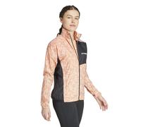 Adidas Terrex Trail Running Windbreaker Jacket Orange L Femme
