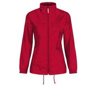 Veste imperméable femme B&C Sirocco - Rouge - Randonnée XL