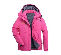 Veste Imperméable Femme Capuche Veste Jean Femme Noire Manteau De Neige Vêtements Coupe-Vent Anti Pluie Vetements Chaud Blouson Couleur Unie avec Zippé Trench Parka D'Extérieur Camping