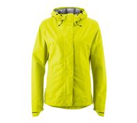 Gonso Save Jacket Essential W, Veste de cyclisme pour femme, Veste de pluie imperméable, étanche jusqu'à 10 000 mm et coupe-vent, Laminé 2 couches & coutures scellées, Coupe large, Sans PFC, Jaune, 38