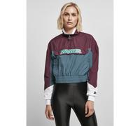 Veste imperméable femme Urban Classics Starter Colorblock Rouge XL
