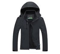 Veste ImperméAble Grande Taille Femme Ski Veste Hiver Chaud Doublure Peluche Outdoor Softshell Avec Capuche Amovible Veste ImperméAble Coupe-Vent Voyage DéContracté Respirant Manteau Automne Hiver