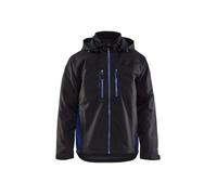 Veste imperméable hiver Blaklader Technique doublée - Noir / Bleu Royal - Homme - 4XL