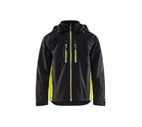 Veste imperméable hiver Blaklader Technique doublée - Noir / Jaune - Homme