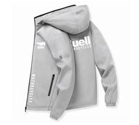 Veste Imperméable Homme Bu-ell, Respirante Trench Cape, Pour hommes Outdoor printemps automne veste légère, Parfaite(Grey,S)