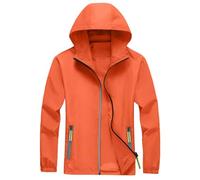 Veste Imperméable Homme Capuche Sport Mi Saison Coupe Vent Tactique Patchwork Randonnée Blouson Homme Hiver Chaude Casual Jacket Militaire Halloween 2#Safran XL