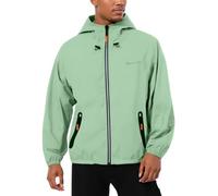 Veste Imperméable Homme Capuche Travail Mi Saison Coupe Vent Cycliste Casual Velo Blouson Homme Hiver Chaude Moda Jacket Golf Noël 2#Green à la Menthe L