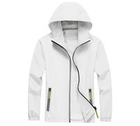 Veste Imperméable Homme Chaude Randonnée Automne Coupe Vent Tactique Patchwork Travail Blouson Homme Hiver Capuche Sencillo Softshell Running Noël 2#Blanc 5XL