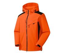 Veste Imperméable Homme Coupe Vent De Travail Randonnée Poncho Pluie Neige Impermeable Voyage Fluo Hiver Parka Blouson Printemps Été Dernières Vestes pour Hommes Softshell Imperméables Orange 3XL