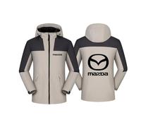 Veste Imperméable Homme Maz-da, Respirante Trench Cape, Pluie Manteau Automne Hiver Veste, spring(Beige3,L)