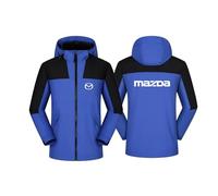 Veste Imperméable Homme Maz-da, Respirante Trench Cape, Pluie Manteau Automne Hiver Veste, spring(Blue,L)