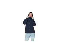 Veste impermeable mammut crag hooded bleu femme