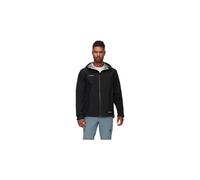 Veste impermeable mammut crater light hooded noir homme