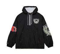 Veste imperméable Mitchell & Ness NFL Oakland Raiders Team OG Anorak Windbreaker Noir XL