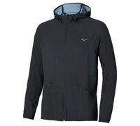Mizuno Veste imperméable Active Alpha à capuche Homme M Noir