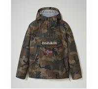 Veste imperméable Napapijri Rainforest Pocket Print - Homme - Camouflage marron - Sports d'hiver XS