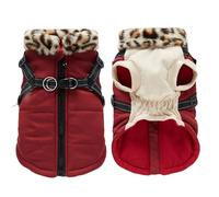 Veste imperméable pour Chien - Couche extérieure Coupe-Vent, Doublure en Douce, Fermeture éclair, matériau léger | Gilet pour Animaux de Compagnie pour Chiots, Chiens de Taille Moyenne, Grands