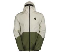 Veste imperméable SCOTT Jacket M's Explorair Light Dryo 2.5L (Cotton White/hay Green) Homme XXL