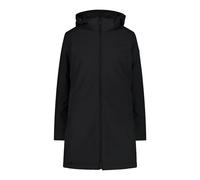 CMP, COAT ZIP HOOD, 33K3556, Basic Black, D36, Woman
