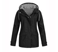 Veste Imperméable Vestes Haut Ciré Poncho Randonnée Transparent Grande Taille Cape De Pluie Femme Matelassé Anti-Pluie Polaire Manteaux Poncho Ciré Femme Imperméable Noir XXL