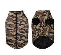 Veste Imprimé De Chien De Chaud Hiver Labrador French Bulldog Golden Retriever avec Manteau À Fermeture Éclair,Un,7XL