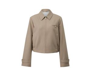 Veste intÃ©rieur courte fermeture zippÃ©e femme COMMA Beige 44
