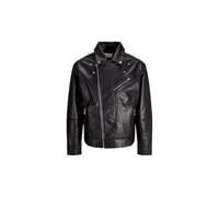 Veste Jack & Jones Pour Homme, En Cuir De Vache, Couleur Noire, Code 12264805.