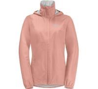 Veste à capuche Jack Wolfskin Stormy Point 2L rose clair pour femme. - XL