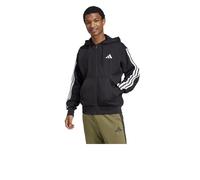 Veste Jacket Hoodie HOMME Adidas Noir Ess 3-Stripes Fleece Full-Zip Coton
