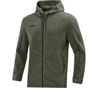 JAKO - Veste à Capuche Premium Basics, Mixte, Kaki Chiné, S