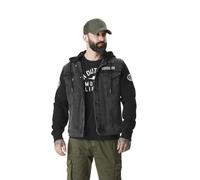 Veste Jeans Bi-matière Homme Dutch Used Noir