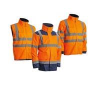 Veste KANATA PU HI-VIZ 3M orange fluo/marine T2XL - - 7KANOXXL