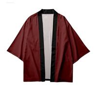 Veste Kimono, Veste Kimono De Plage Unie Et Légère, Cardigan Chemise Aloha Hawaïenne Rouge Bordeaux, Maillots De Bain Unisexes, Maillots De Bain pour Femmes, S
