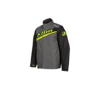 Klim Kaos Veste de motoneige, noir-gris-jaune, taille L pour homme