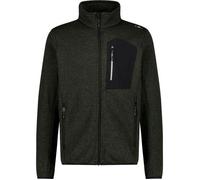 Veste Knit-Tech - CMP - Vert Pétrole-Noir - Respirante - Manches longues - Sports d'hiver S