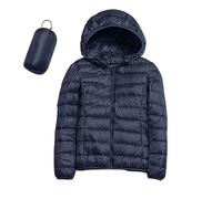 Veste légère en duvet avec capuche pour femme Veste matelassée Veste d'hiver en duvet Veste légère pour femme Ultra légère Veste fine en duvet pour femme Veste en duvet légère pour femme Veste de
