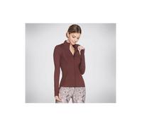 Veste Légère en Maille Femme SKECHERS GOWALK Marron Taille L - Élégance Décontractée pour Vie Active L