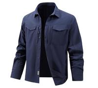 Veste Legere Homme Mi Saison Chic Bomber Veste Homme Printemps Décontracté À Manches Longues avec Plusieurs Poches Manteau D'extérieur Léger Coupe-Vent Aviateur Jacket Automne