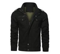 Veste Legere Homme Mi Saison Grande Taille Bomber Blouson Homme Printemps Été Décontracté À Manches Longues avec Multi-Poches Manteau D'extérieur Léger Coupe-Vent Aviateur Jacket Automne