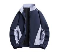 Veste LéGèRe Homme - Veste décontractée pour Homme avec col Ample et Style Printemps-Automne en Blocs de Couleurs Sportifs