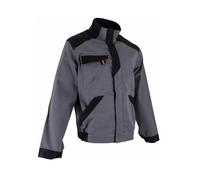 LMA Workwear Veste de travail 2257 BRASURE bicolore multipoches gris/noir