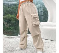 Veste longue cargo parachute grande taille abricot 0XL,1XL,2XL,3XL,4XLUnicoloreTissu tissé
