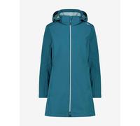 Veste longue CMP Zip Hood Softshell bleu turquoise femme - XS