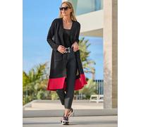 Veste longue en tricot motif color block tendance - Rick Cardona - noir-sable à motifs NOIR-SABLE À MOTIFS 48