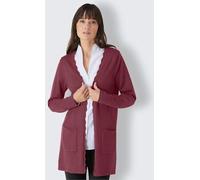 Veste longue en tricot produit naturel d'exception - CREATION L PREMIUM - bordeaux BORDEAUX 38