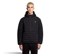Lyle & Scott Homme Veste Matelassée Légère Et Extensible, Jet Black, M