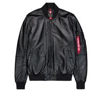 Veste MA-1 Leather Bomber Alpha Industries - Black 3XL
