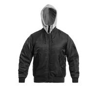 Brandit MA1, Sweat à capuche zippé XL Noir/Gris Noir/Gris